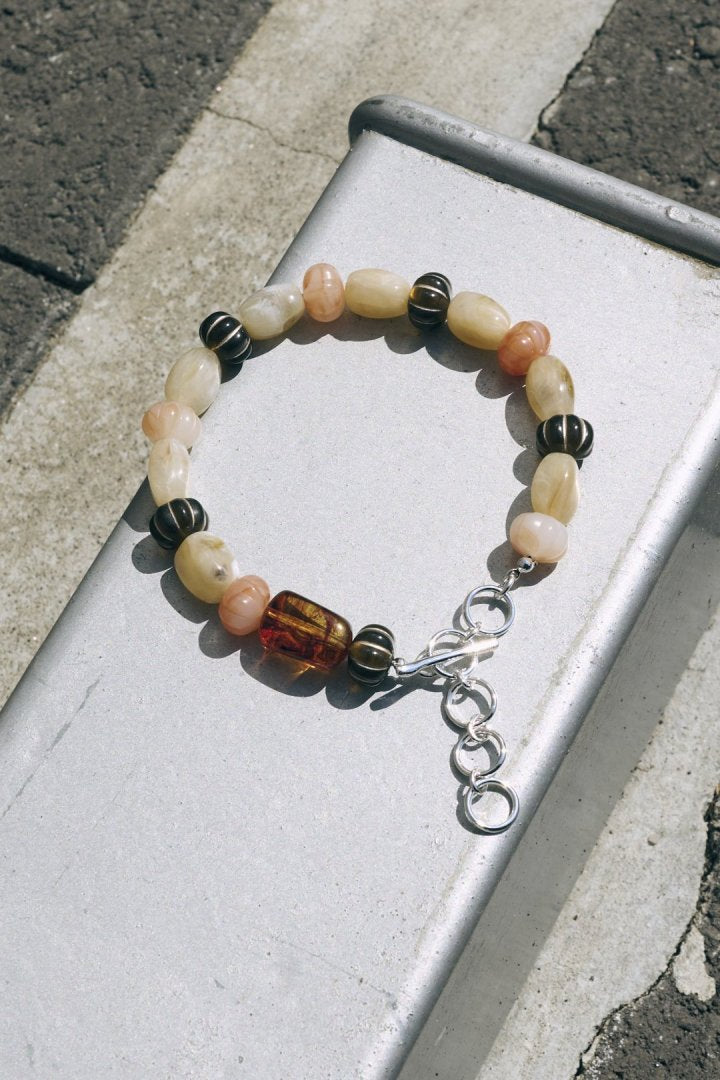 ミックス カラー ビーズ アンクレット