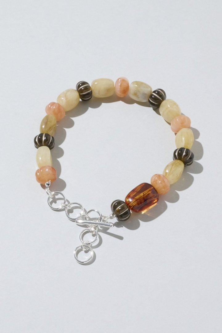 ミックス カラー ビーズ アンクレット