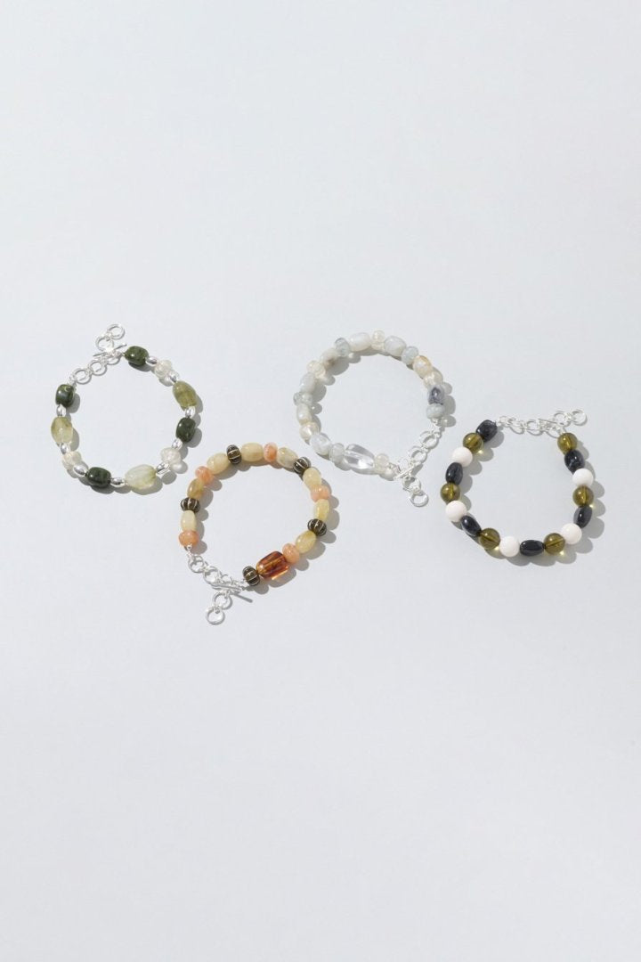 ミックス カラー ビーズ アンクレット