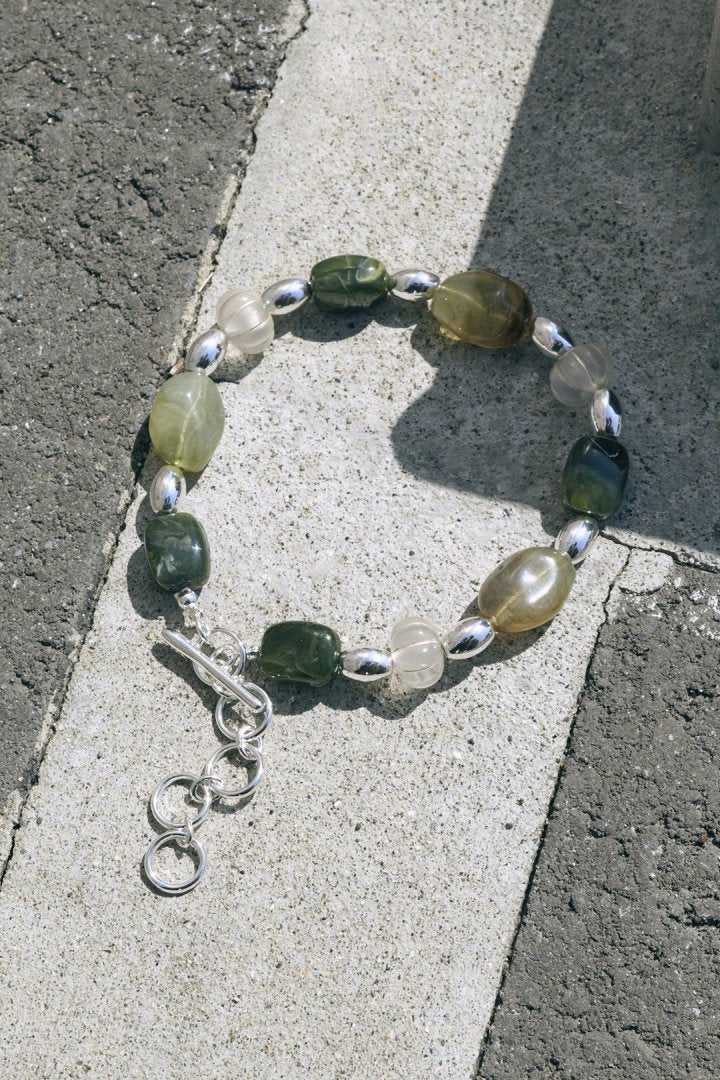 ミックス カラー ビーズ アンクレット