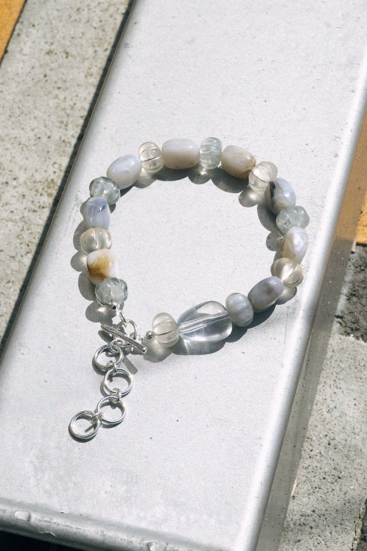 ミックス カラー ビーズ アンクレット