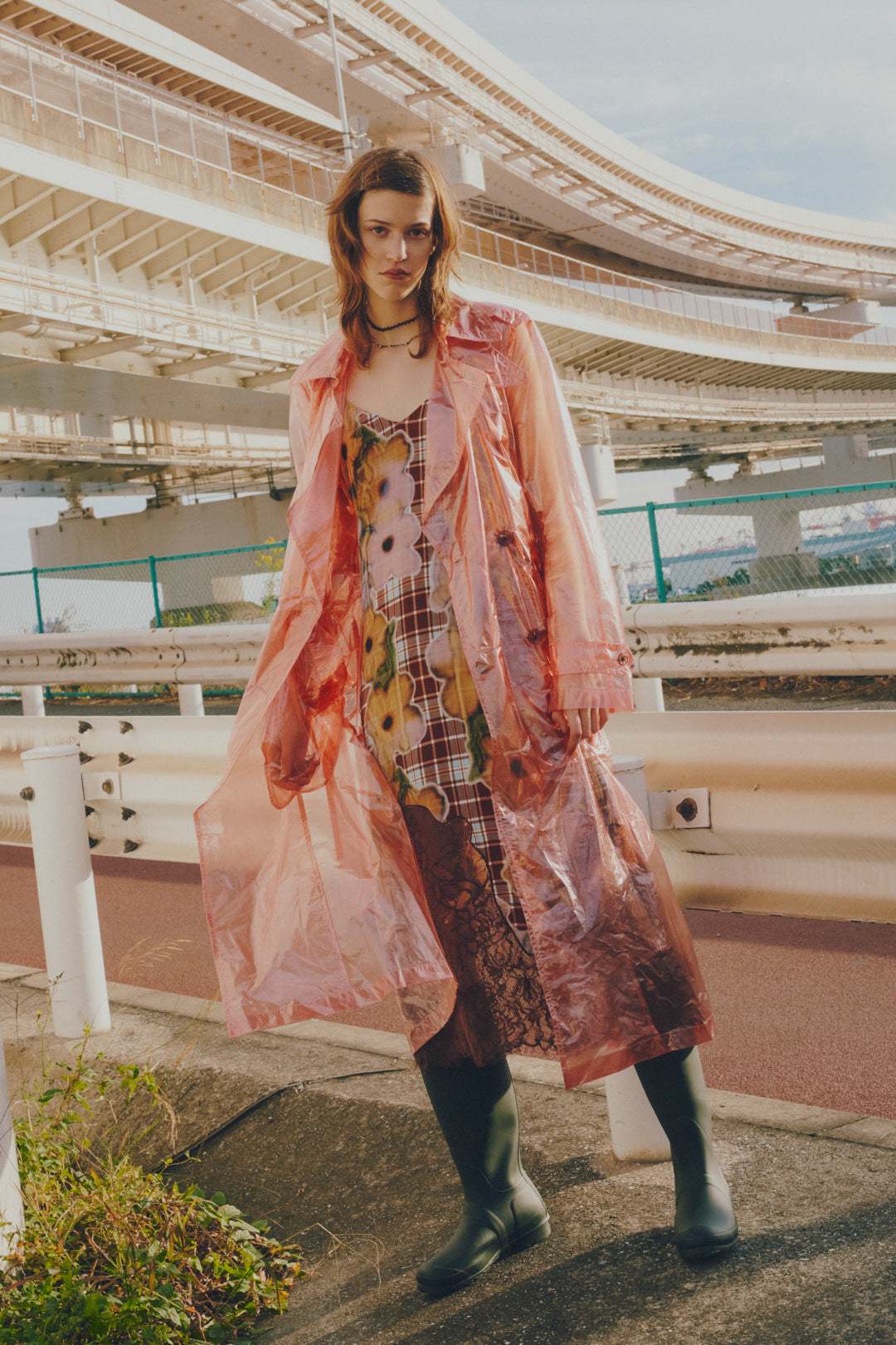 ツイスト バブル ライン ネックレス