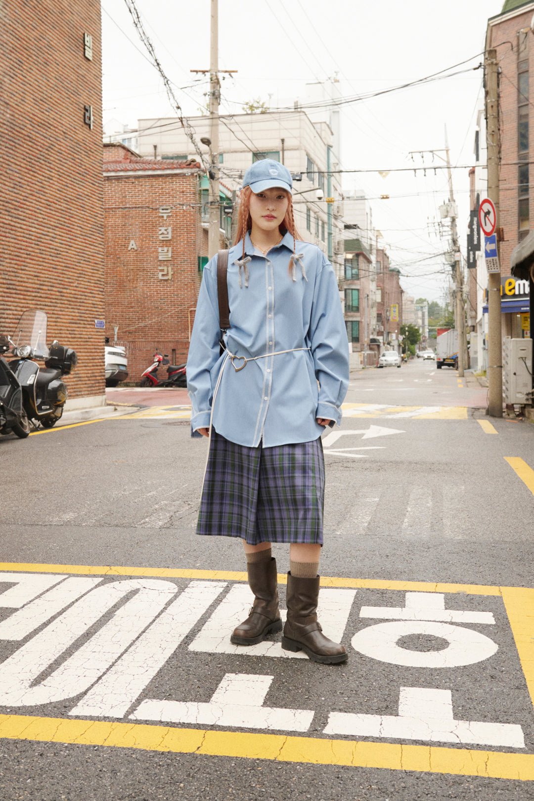 ニット リボン ダブル ヘアカフ【KOREA SNAP】