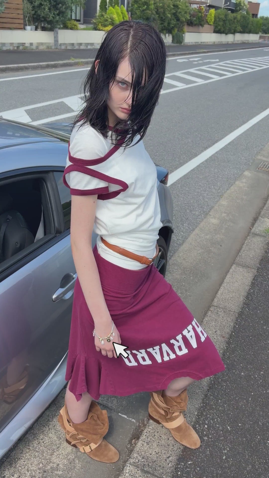 パール × モチーフ スネーク チェーン ブレスレット