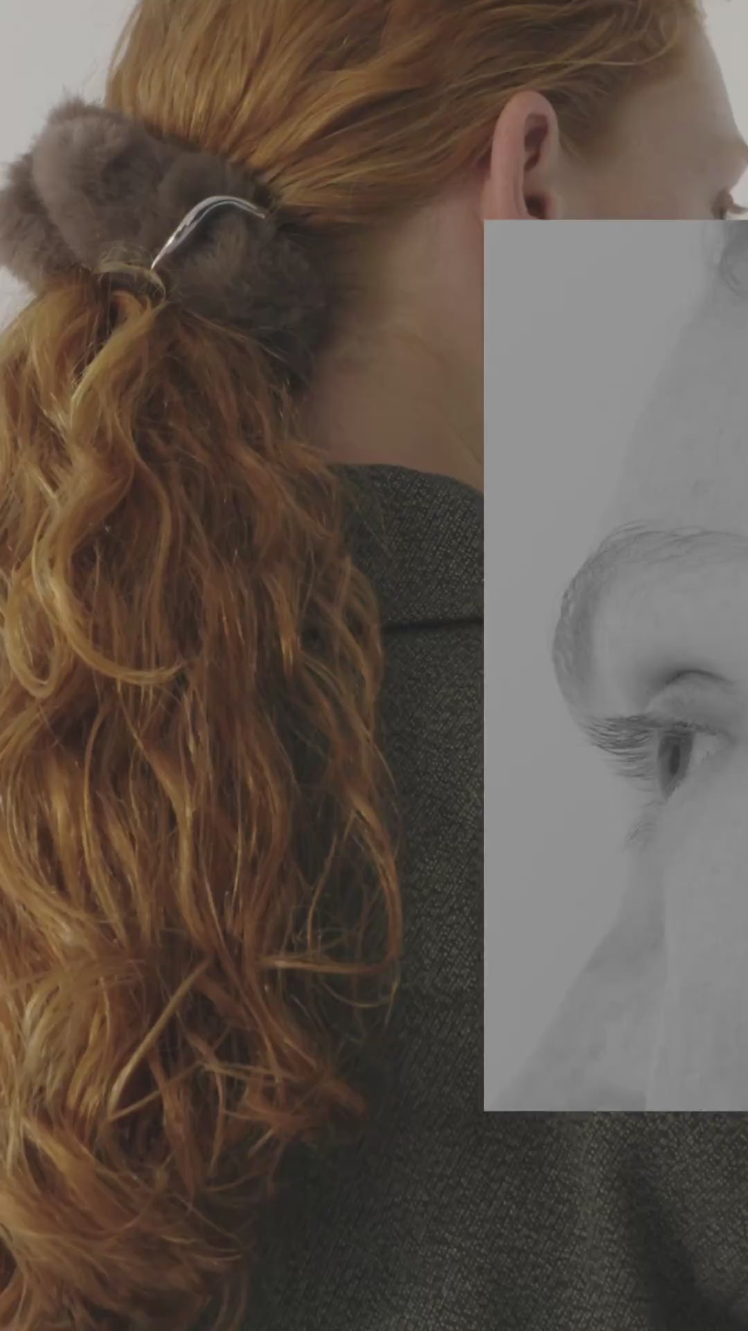 メタル ニュアンス ファー シュシュ