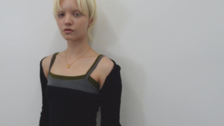 プランプ ドロップ ステンレス ネックレス