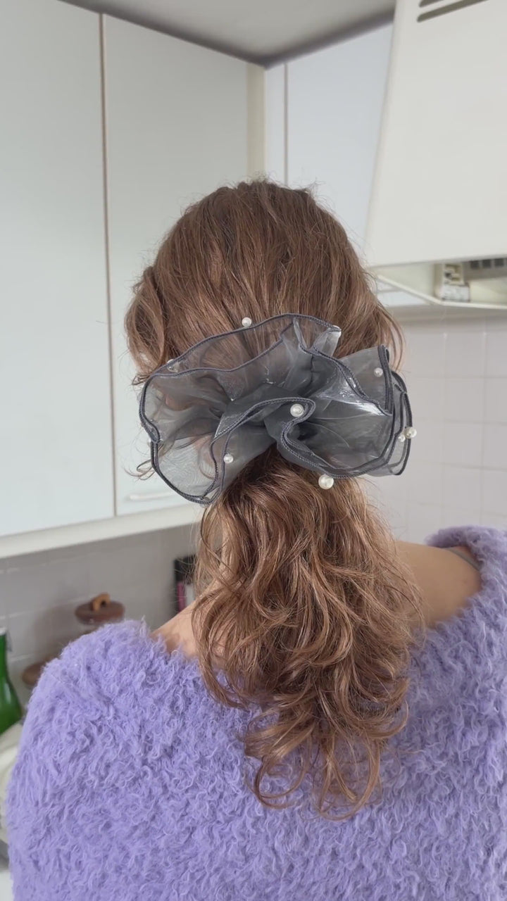 スフィアー シアー フリル バレッタ 2