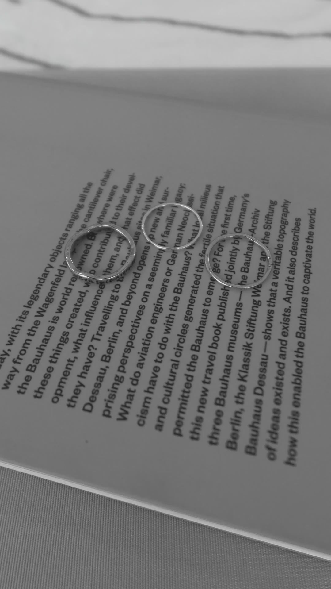 4PCS ヴィンテージ レタリング セット リング