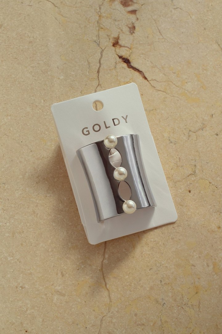 パール × メタル ホール ヘアカフ – GOLDY Onlinestore